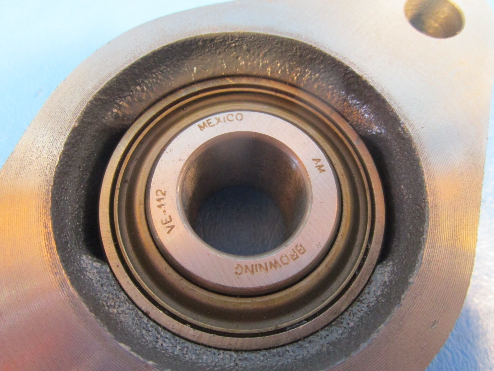 BROWNING VF2E-112, 2-Bolt Flange-Mount Ball Bearing Unit, 3/4 in Bore, Eccentric