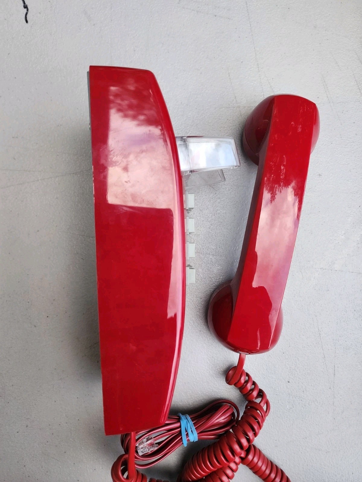 Standard Wall Phone, Red, T-25 Red W/O Mw