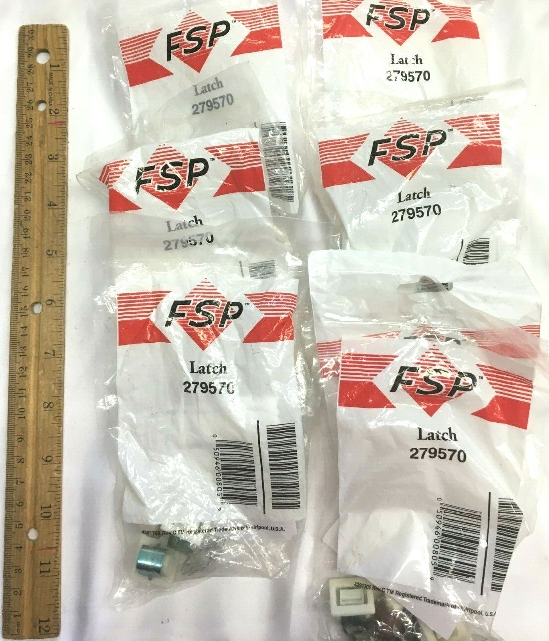 FSP Lot of 19 Dryer Door Latch Whirlpool, Kenmore, Maytag, Frigidaire 279570