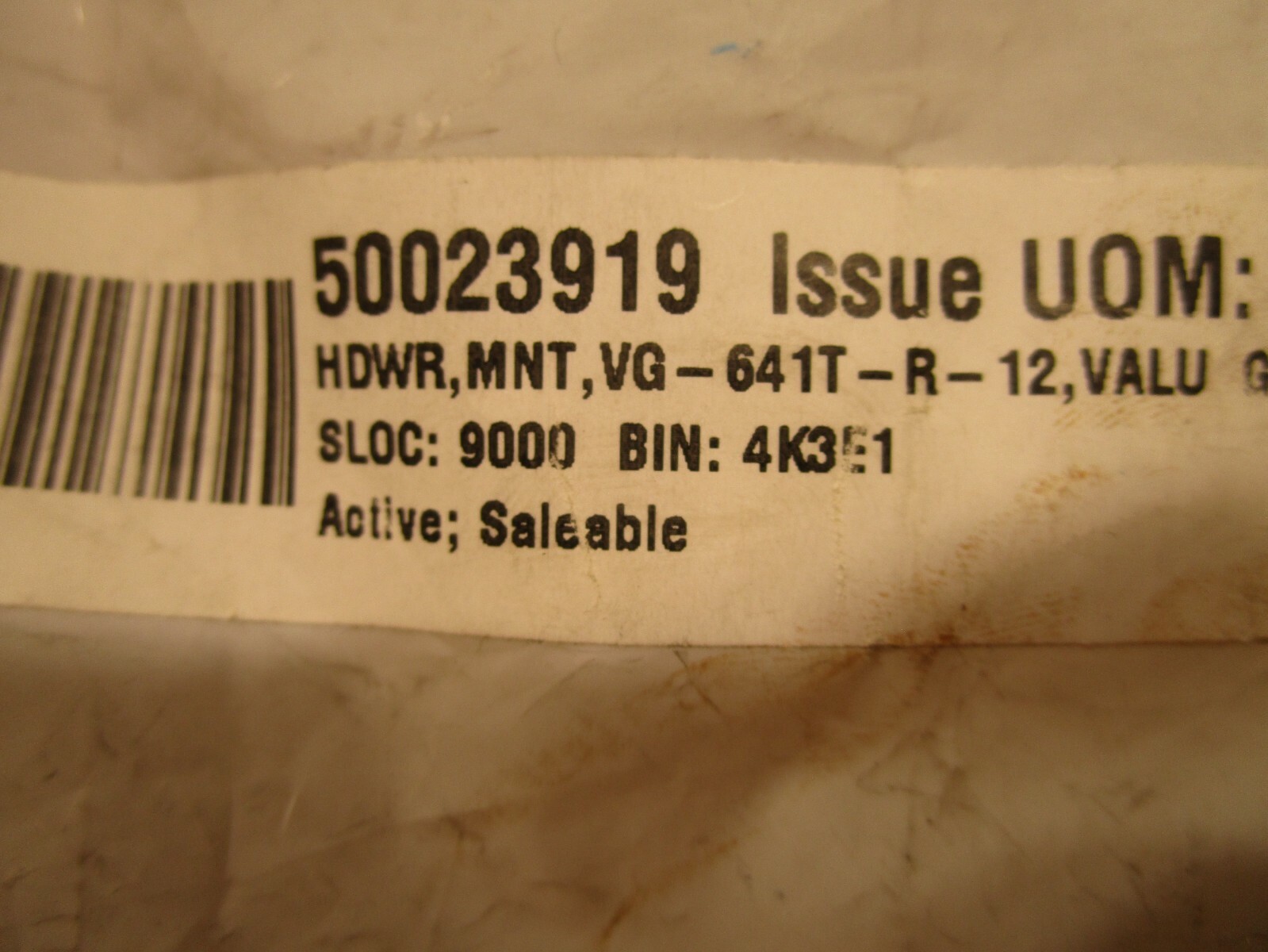 SYSTEM PLAST VG641TR12, ROD MOUNT WITH TABS, SS, H0354