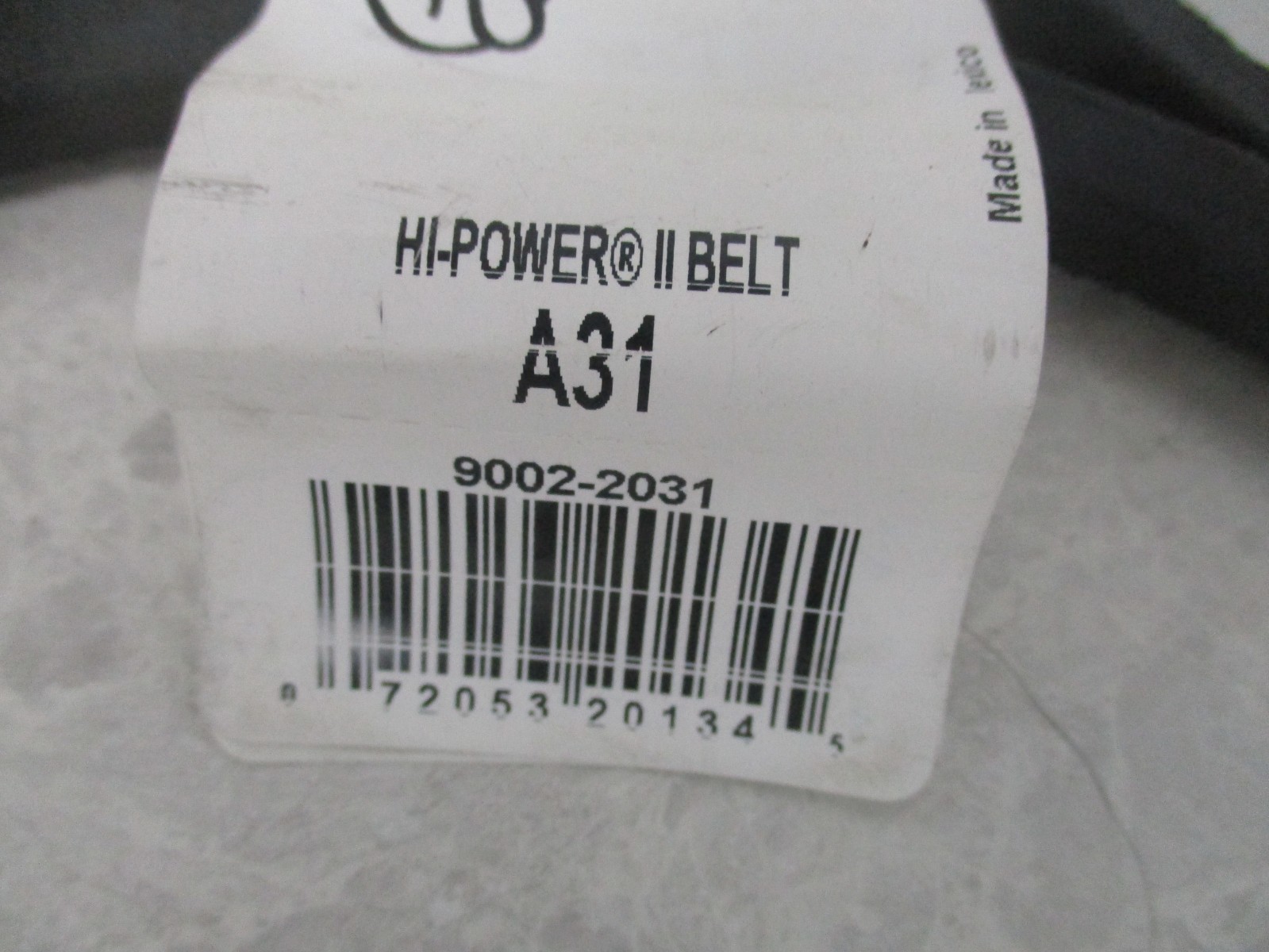 LOT OF 5 GATES A31 9002-2031 V BELTS, XA0281