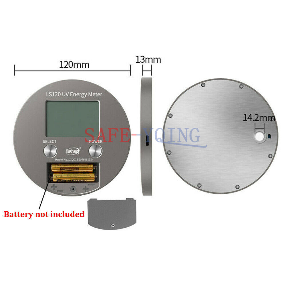 1PC New UV Energy Meter UV irradiance and temperature UV Energy meter LS120