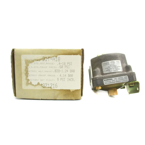 BARKSDALE D1T-H18 600V .4-18PSI NSMP