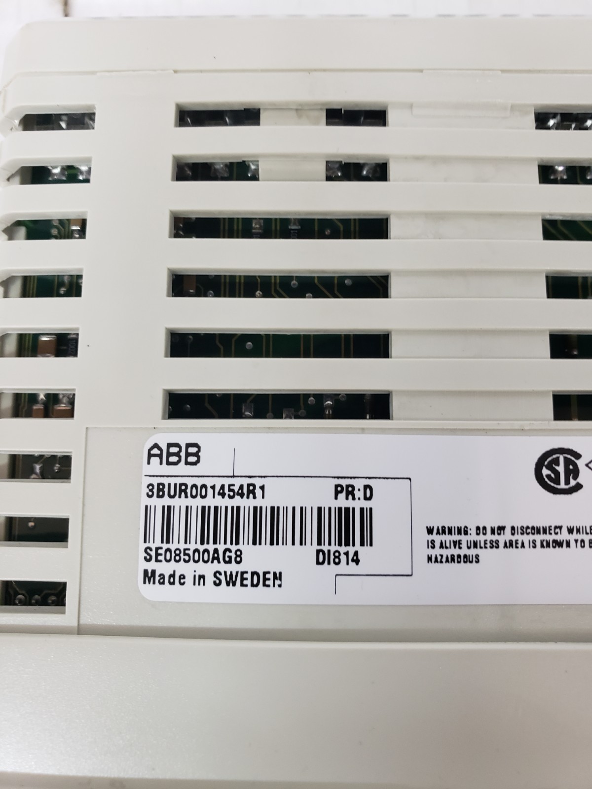 ABB D1814 3BUR001454R1 PR:D