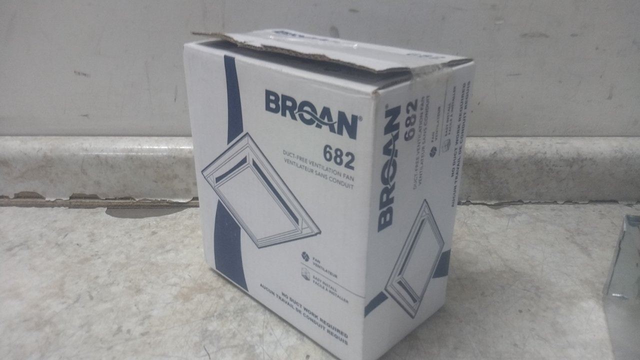 Broan 682 120VAC 120W Ceiling Mount Duct Free Bathroom Fan