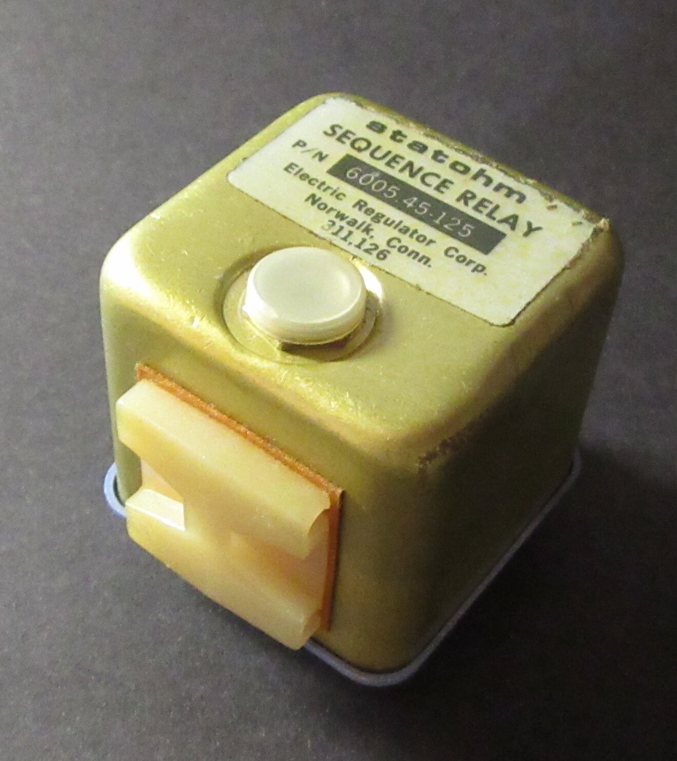 Electric Regulator Corp. Statohm Drive Soft Start Sequencer Relay 6005.45-125
