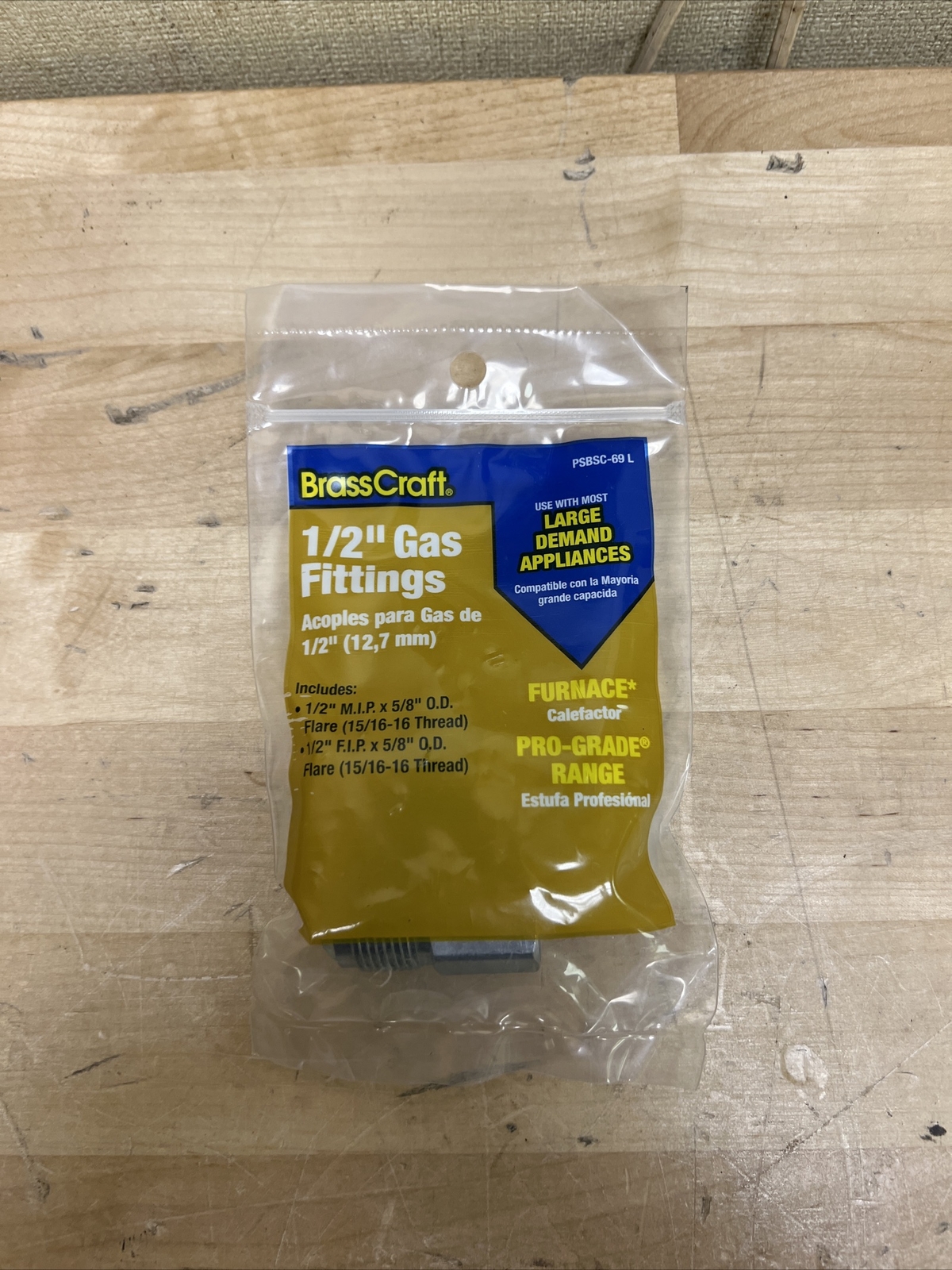 BrassCraft PSBSC-69L Gas Fittings 1/2” Set New