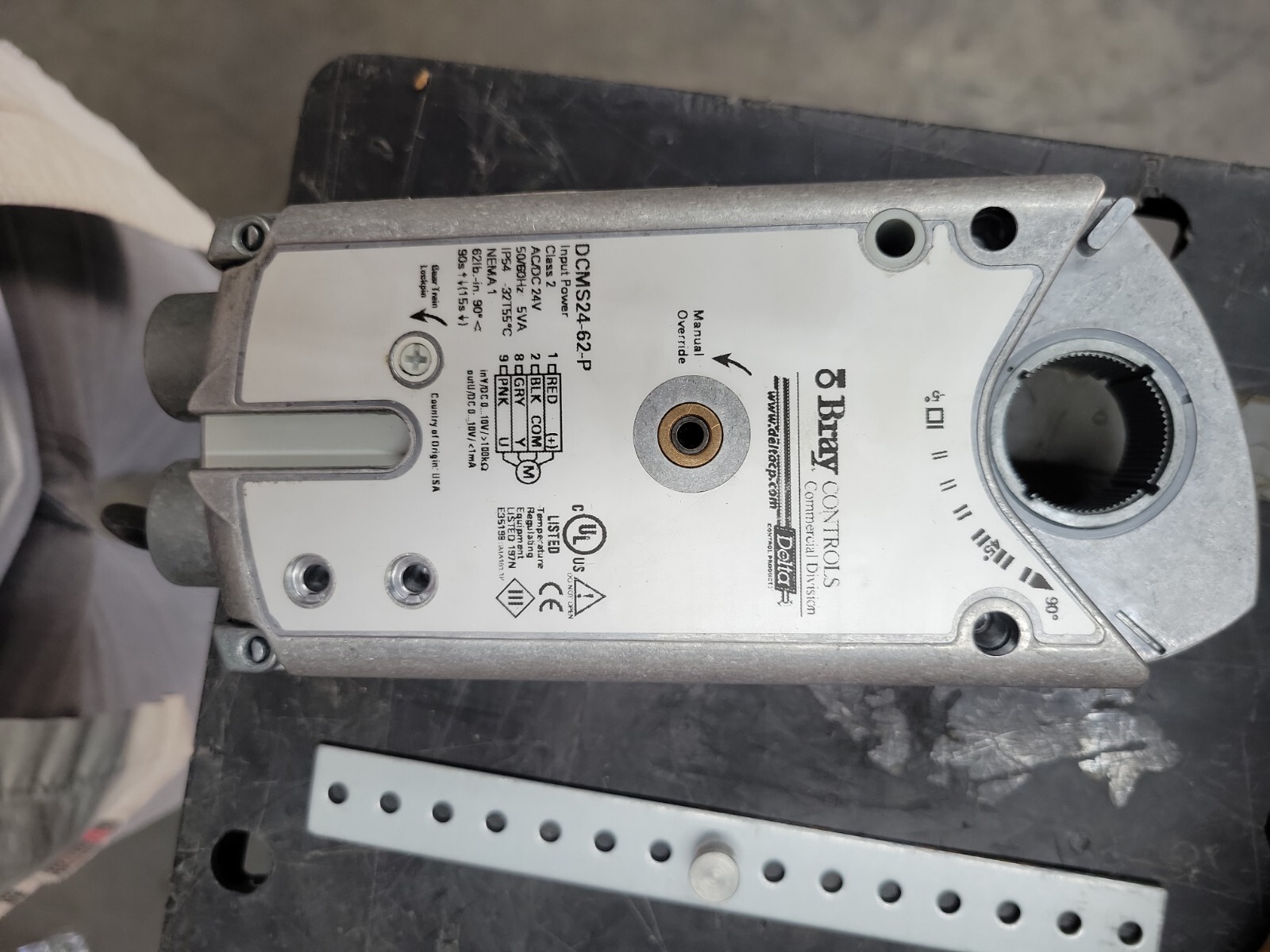 BRAY CONTROLS DCMS24-62-P ELECTRIC ACTUATOR 24V 5VA CLASS 2 N1 ~ USED