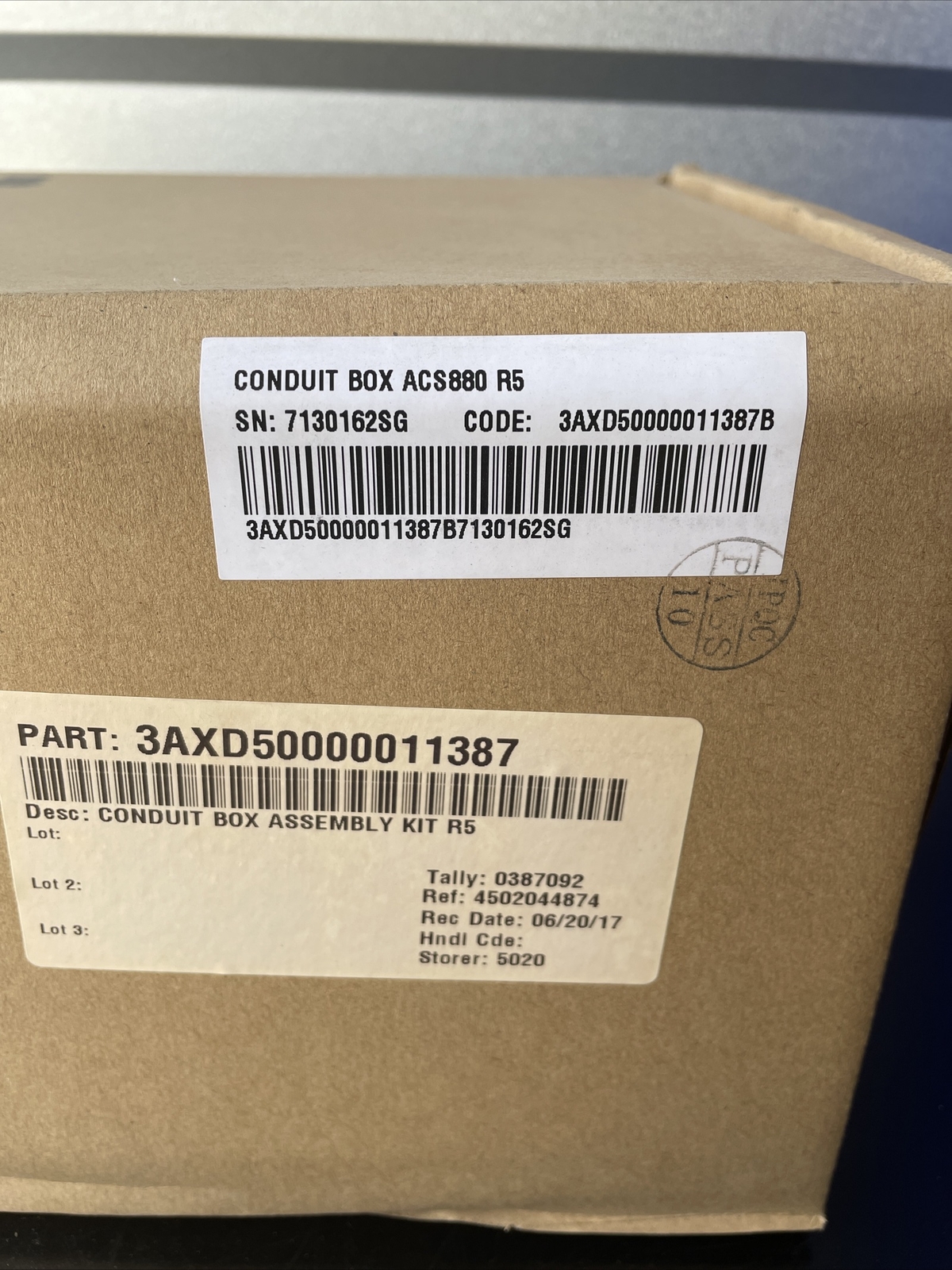 NEW* ABB CONDUIT BOX/KIT FOR ACS880 FRAME R5 3AXD50000011387B