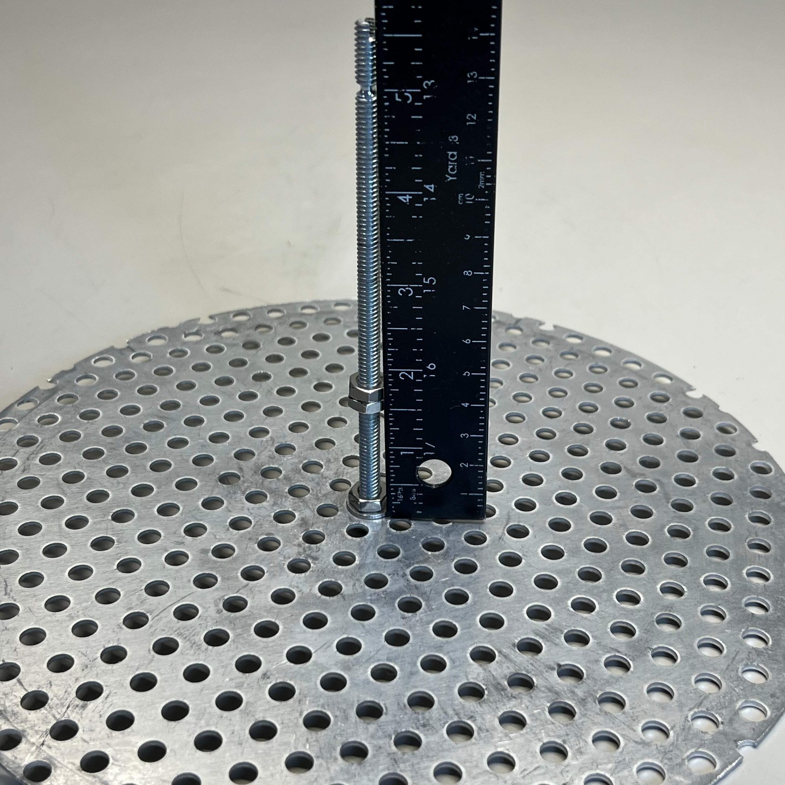 Stainless Steel Metal Perforated Filter Disc (2 Pack) Sz 10” Gray
