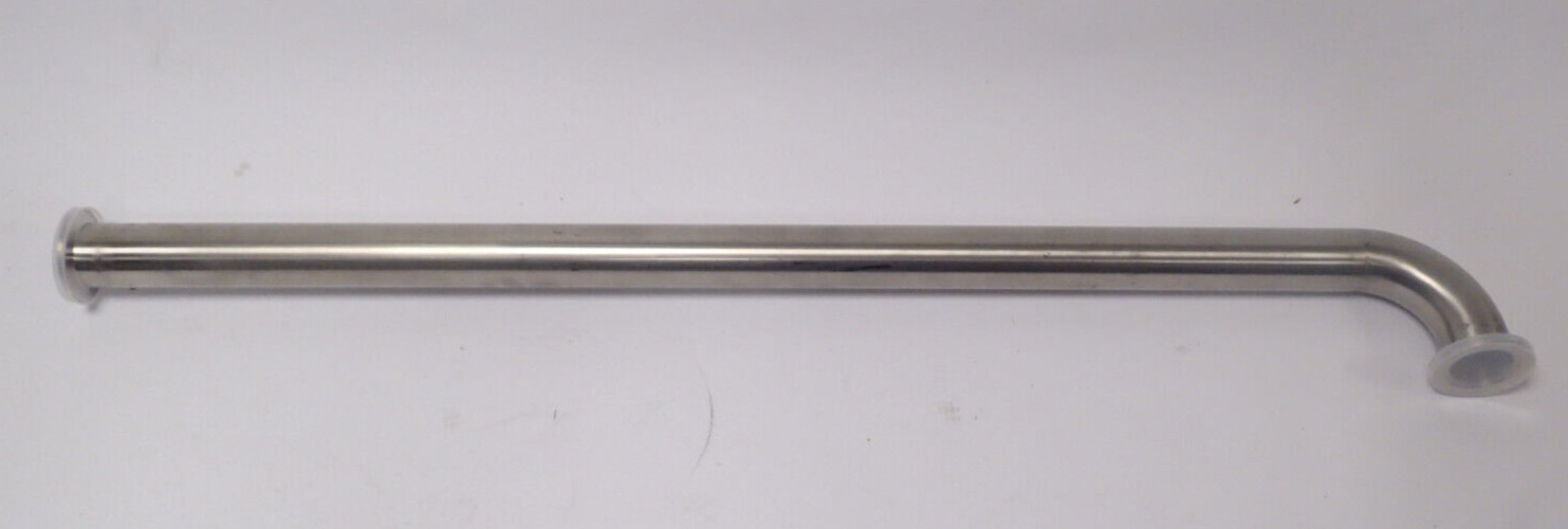 MBRAUN KF 40 COMPATIBLE PIPE WITH ELBOW HELIUM LEAK 1×10^-6 75cm LONG
