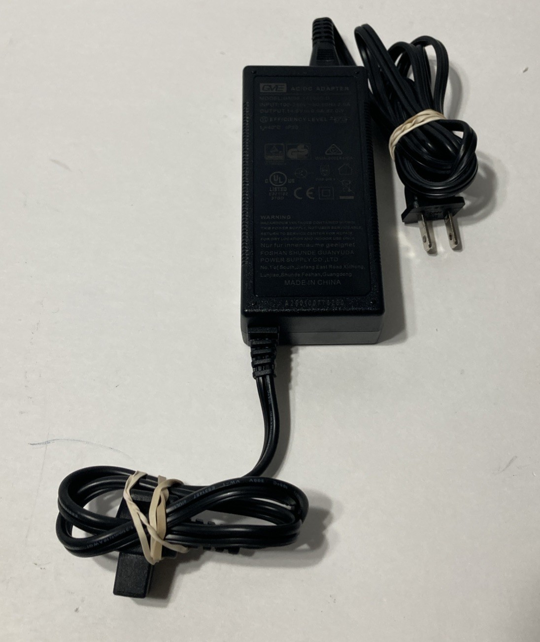 1X GVE Car Refrigerator Power Adapter GM95-145600-D 14.5V 6.0A 87W 12/24V