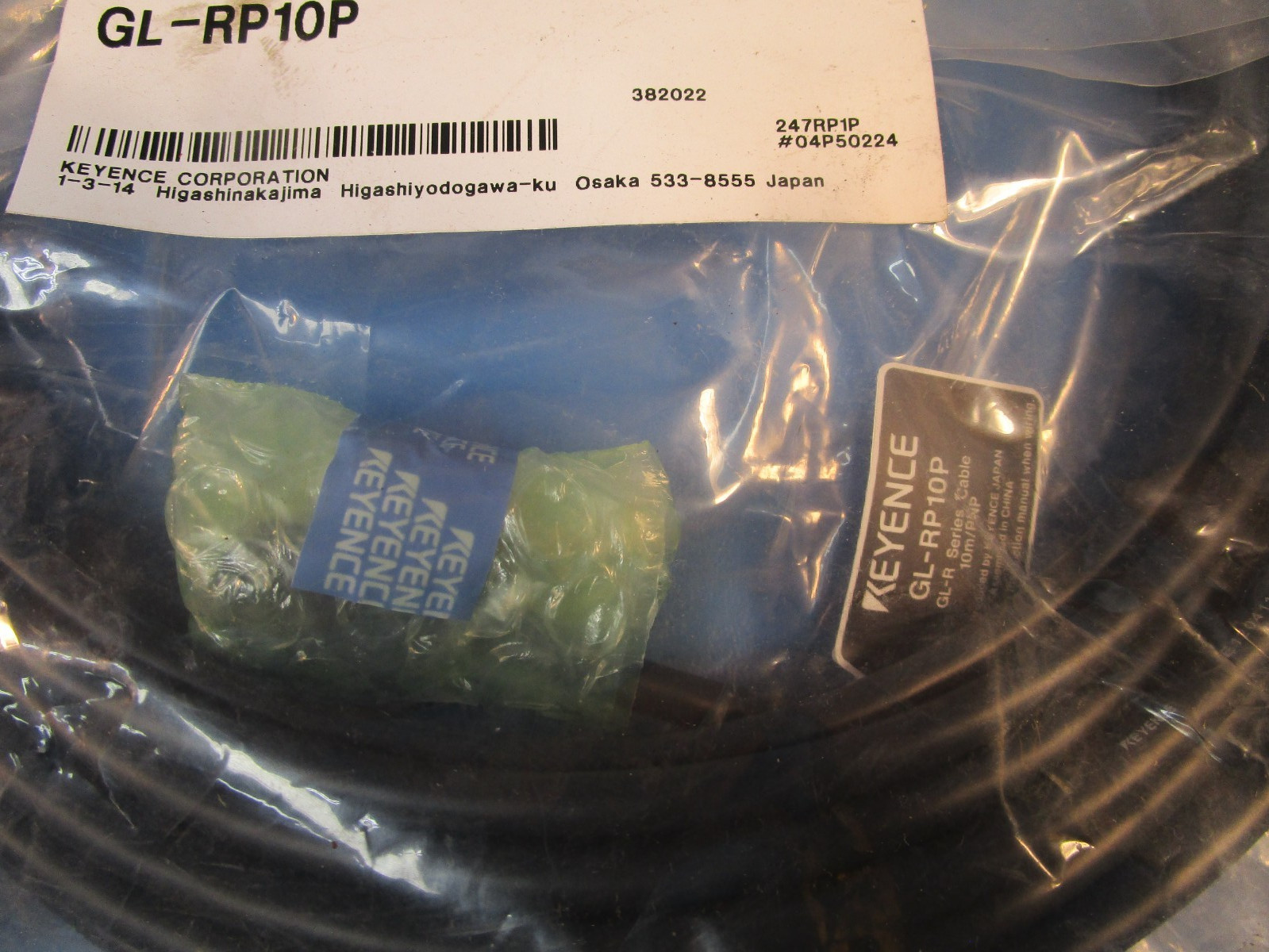 Keyence GL-RP10P, Main Unit Connection Cable, GLR Series 10M Cable