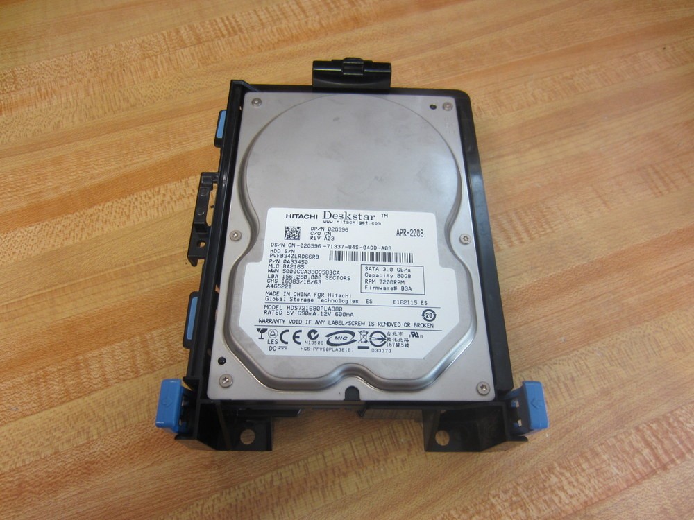 Hitachi 0A33450 Deskstar 3.5″ 80GB 7200 SATA Hard Drive