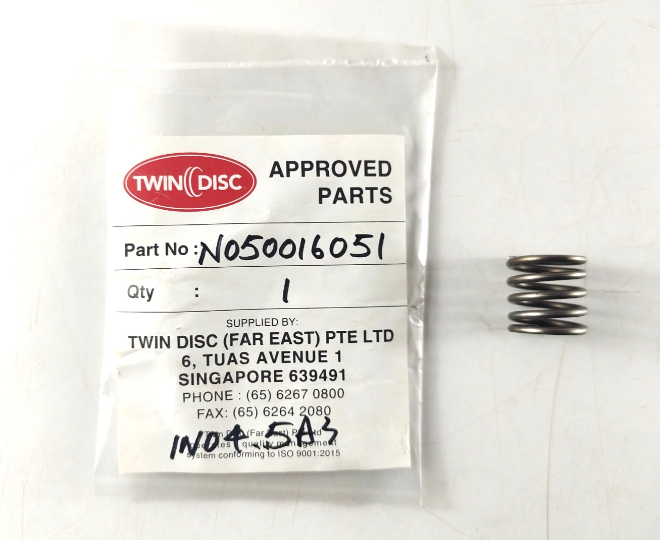 Spring P/N N050016051 For Twin Disc ( Pack of 4 )