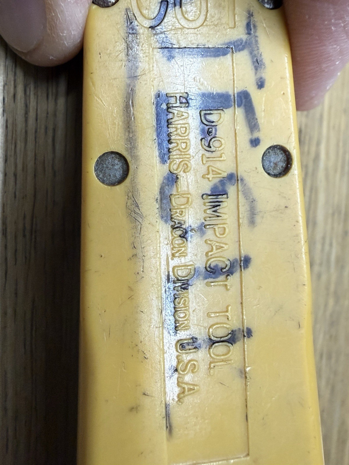 Harris Fluke Networks D914 Impact Punch Down Tool Vintage