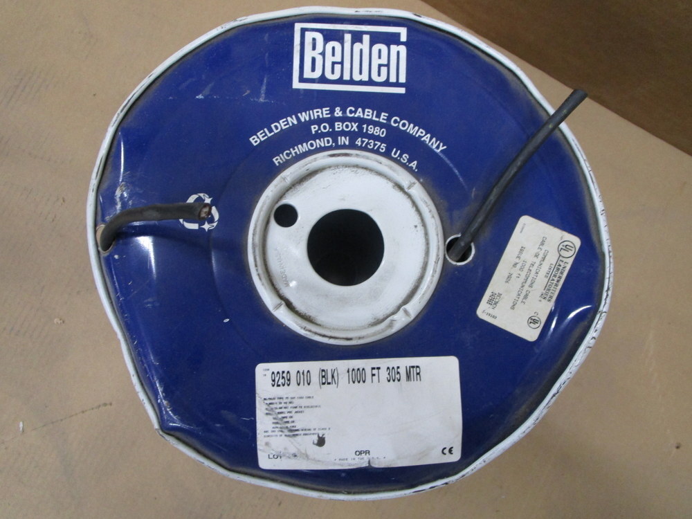 Belden 9259 010 Type 75 OHM Coax Cable 9259010