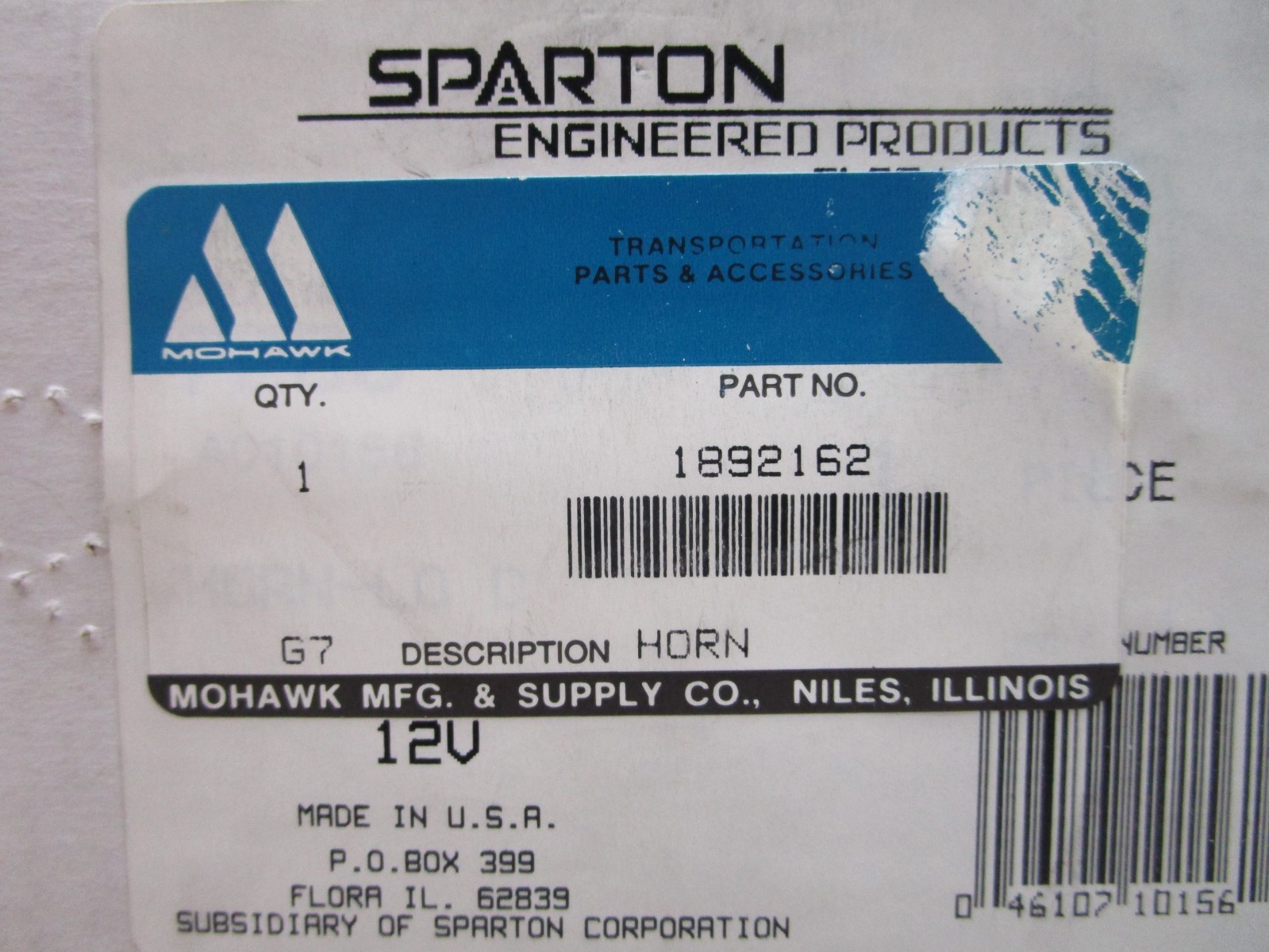 Sparton Products A010156 12v Horn Assembly 4-1/2″ Mohawk 1892162