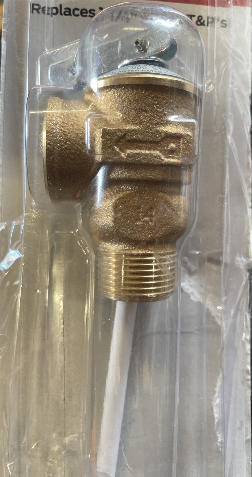 Cash Acme 3/4 in Bronze NCLX Temperature Pressure Relief Valve 1-1/4 in Shank