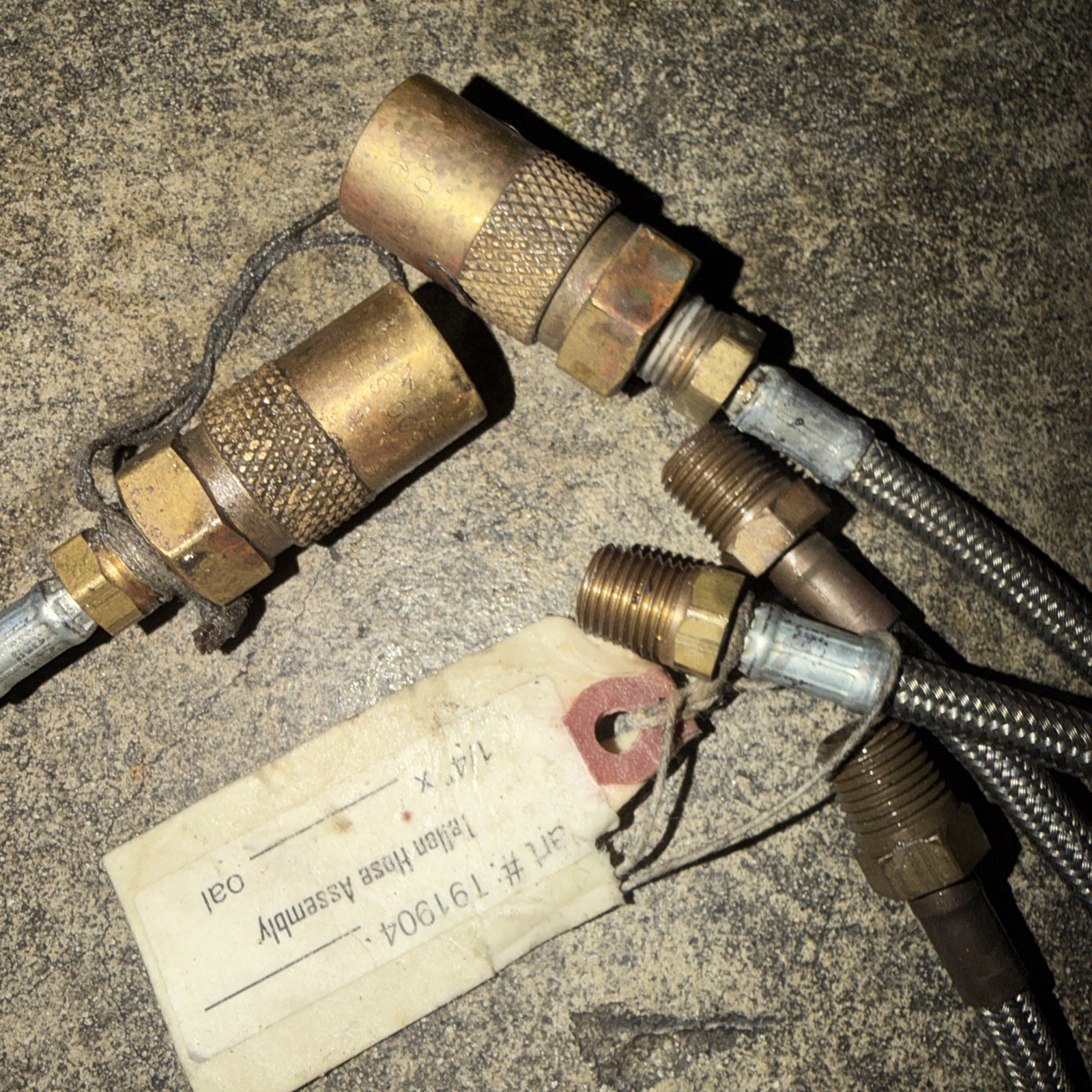 High Temp Stainless Steel/ Braided Teflon Water Or Oil Lines. 6 To 10 Ft.