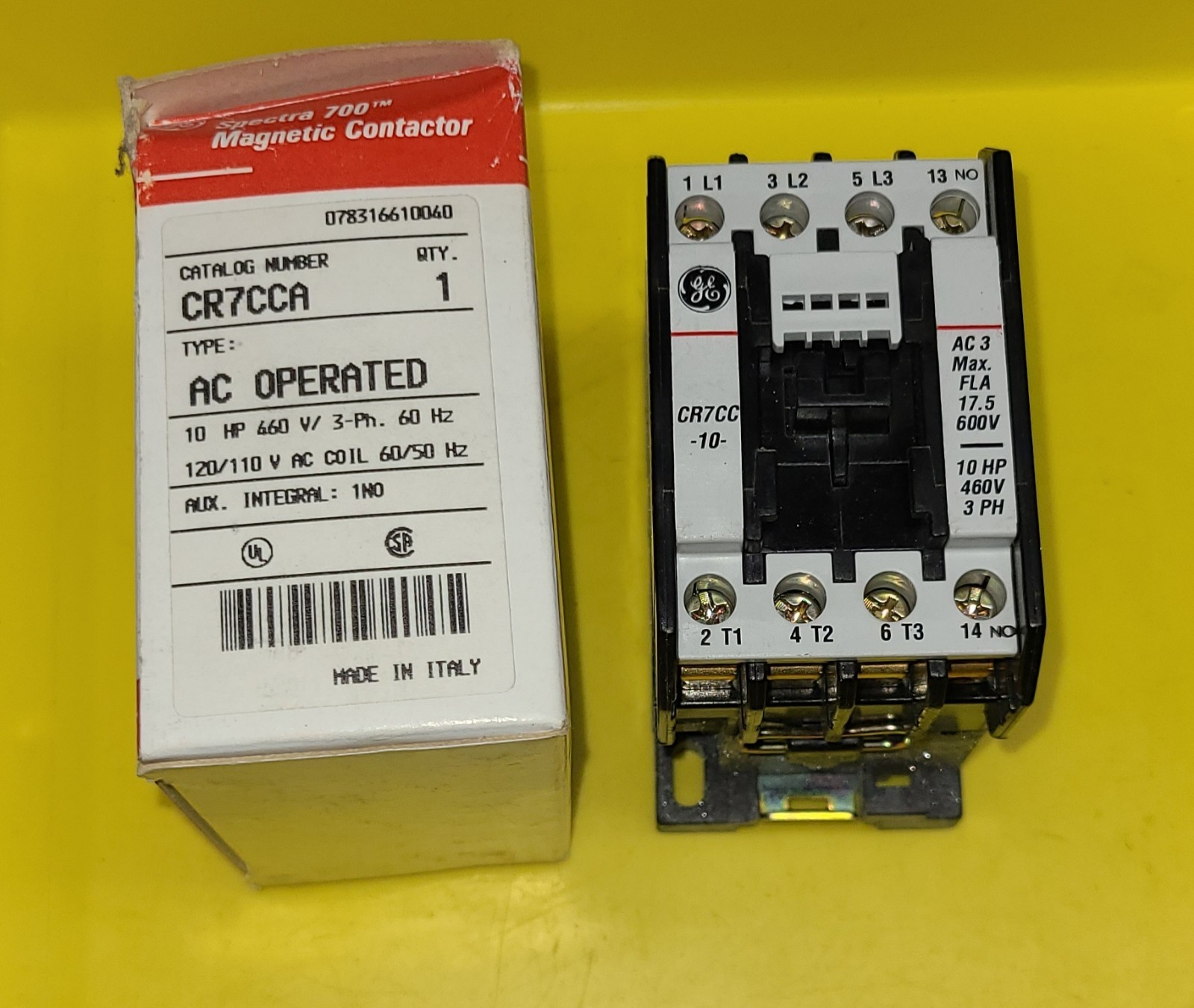 GE CR7CCA Spectra 700 Magnetic Contactor