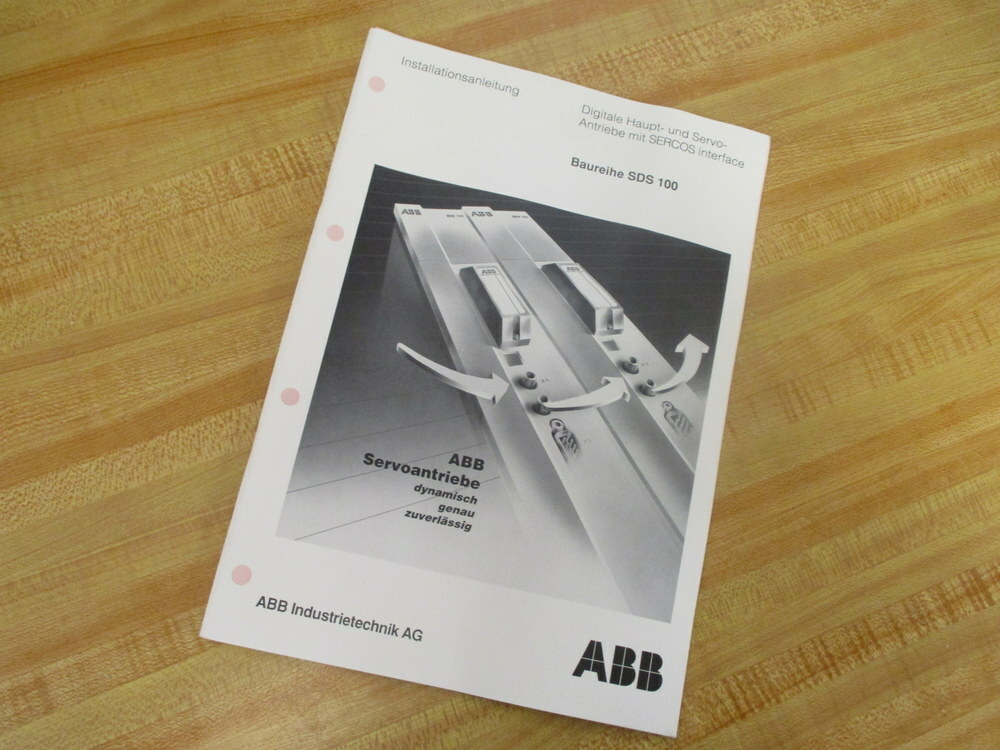 ABB D-ANT-4101-92 Series SDS 100 Installation Instructions In German DANT410192