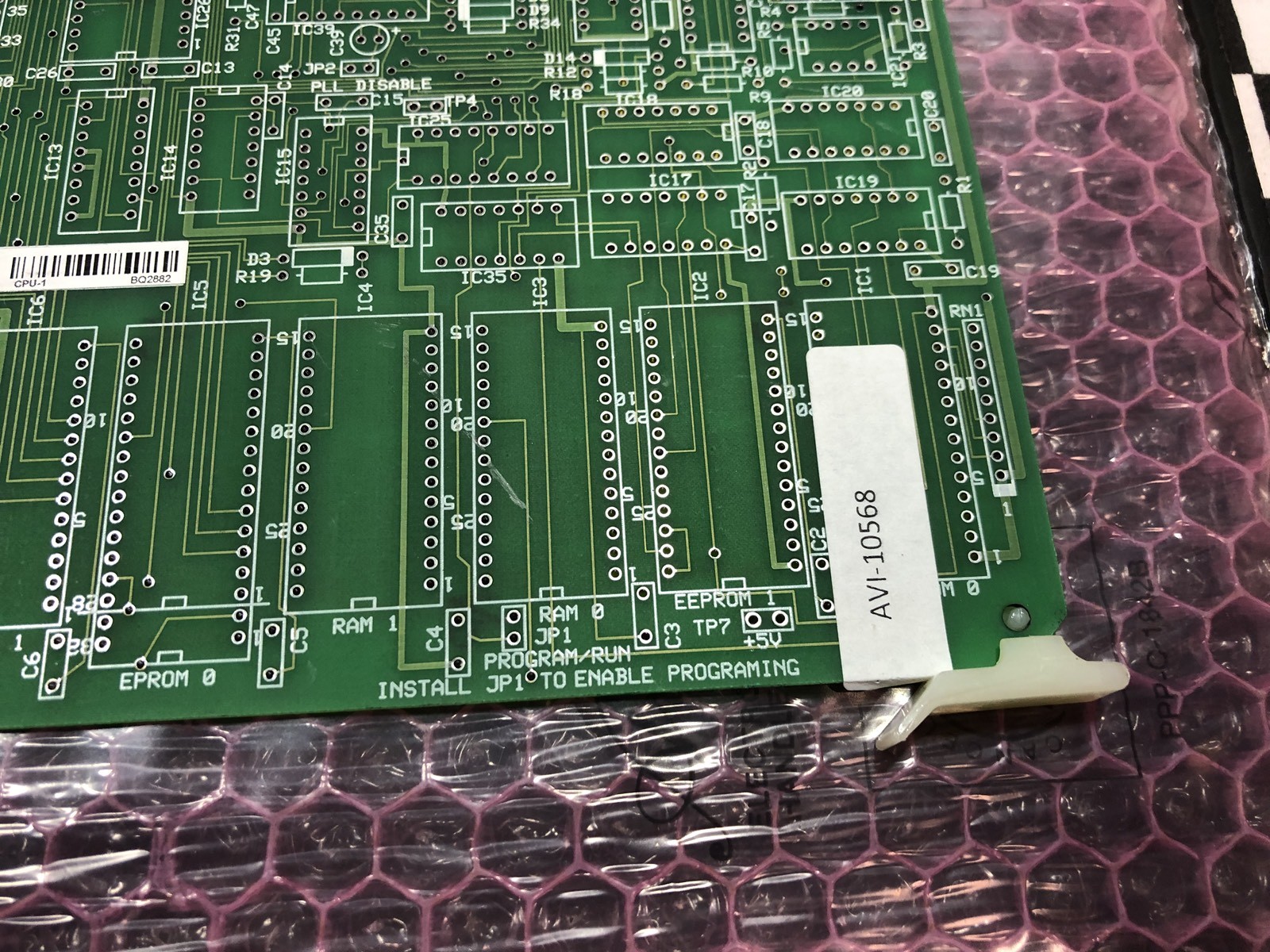 TELECOR PROGRAM / RUN T2A73, CPU-1, CPU1, SHIPSAMEDAY Box 11 “F”