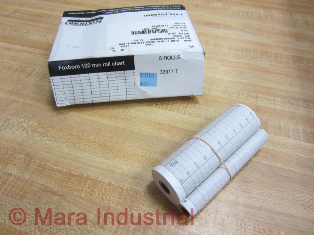 Foxboro 33917-T Chart Paper 33917T (Pack of 5)