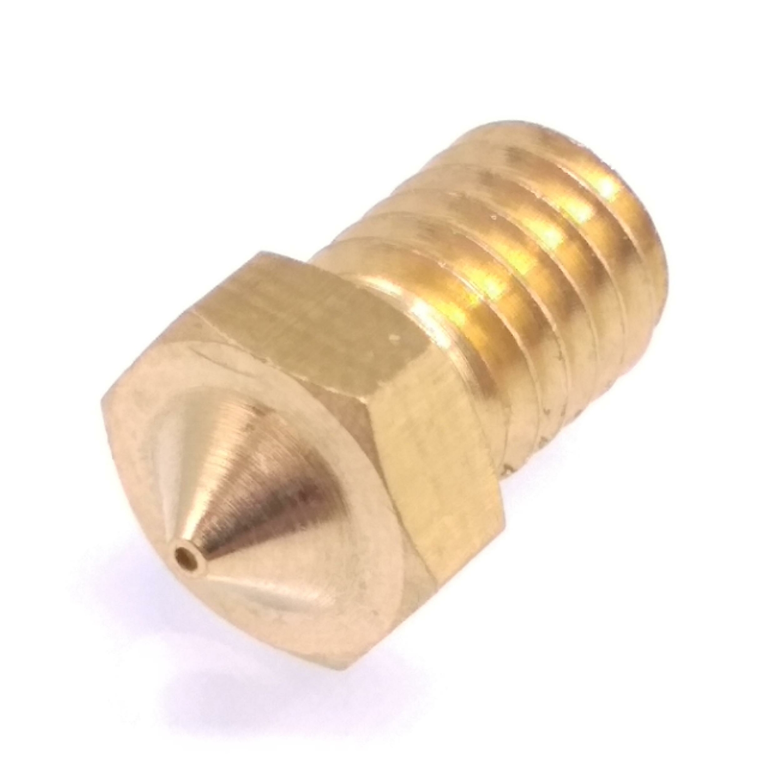 10pcs 3D Printer Extruder Brass Nozzle 0.6mm M6 Thread 1.75mm For E3D