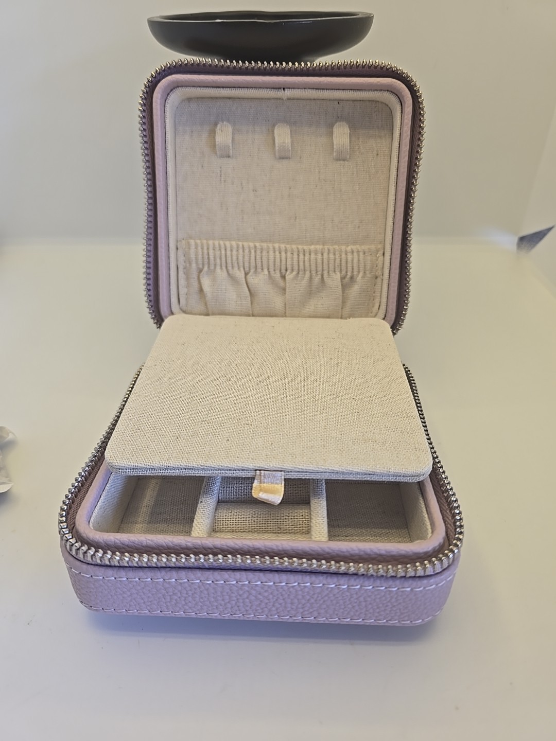 Mark & Graham – Small Travel Pebbled Leather Jewelry Case – NO Monogram **NEW**