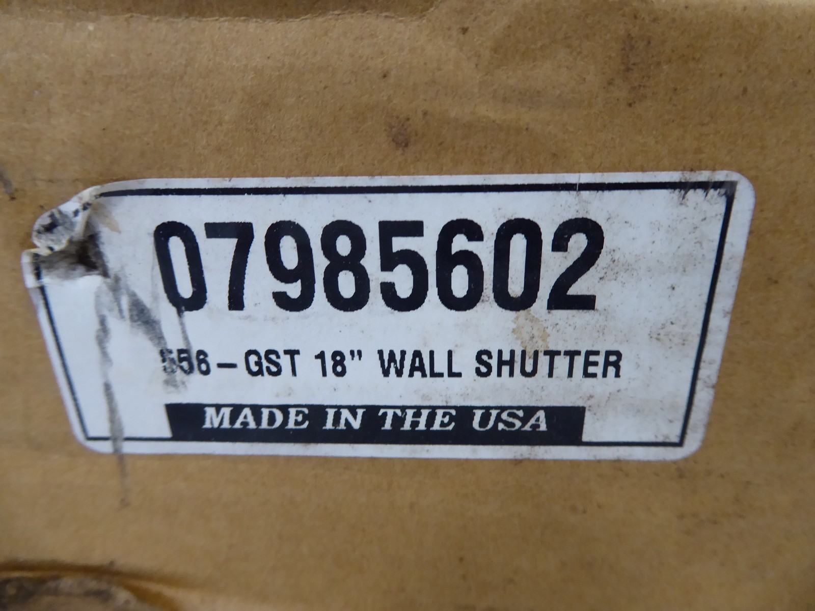 TPI Corp 07985602 18″ Wall Shutter CES-18G 556-GST