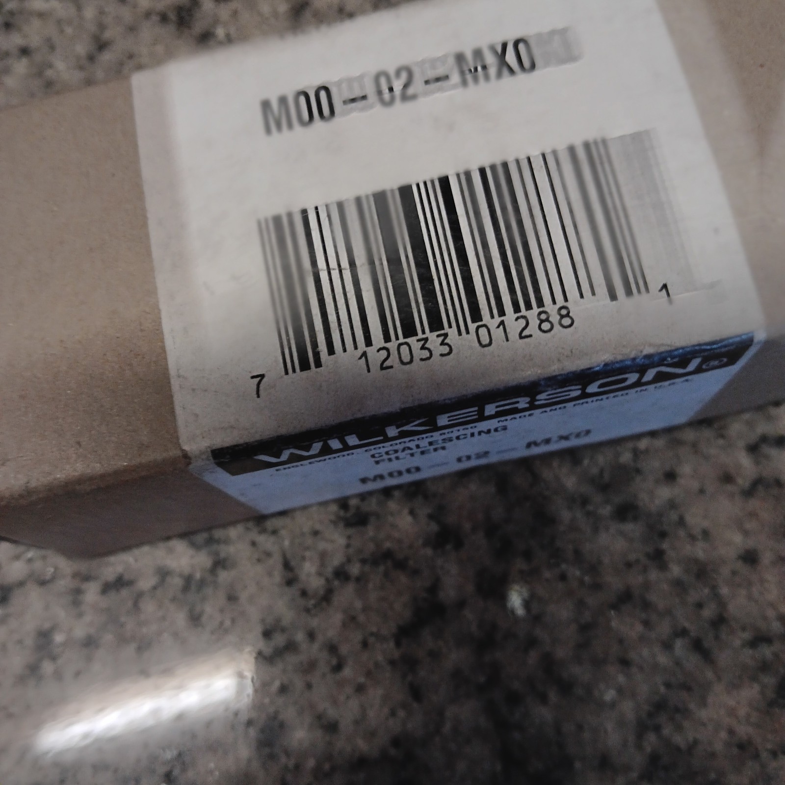 WILKERSON M00-02-MX0 PNEUMATIC FILTER, LUBRICATOR, 1/4 MNPT NOS LOC PP NEW BOX