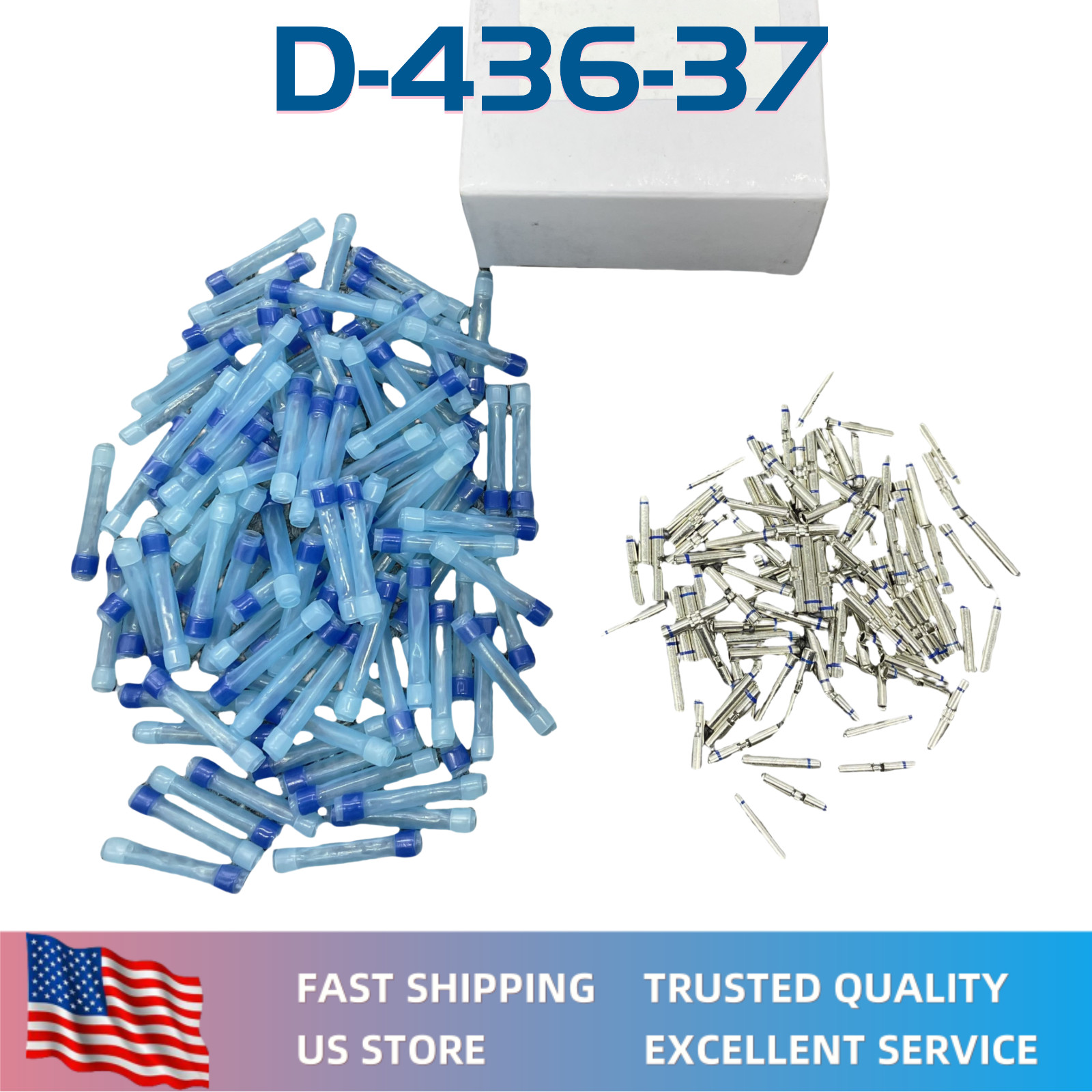Plastic Case terminal D-436-37 Fits For Military Aviation 650075-000 100pcs/pack