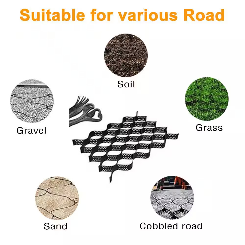 10 Ft. X 16.5 Ft. X 3 In. L Series Plastic Ground Geo Grid Driveway Ground Paver