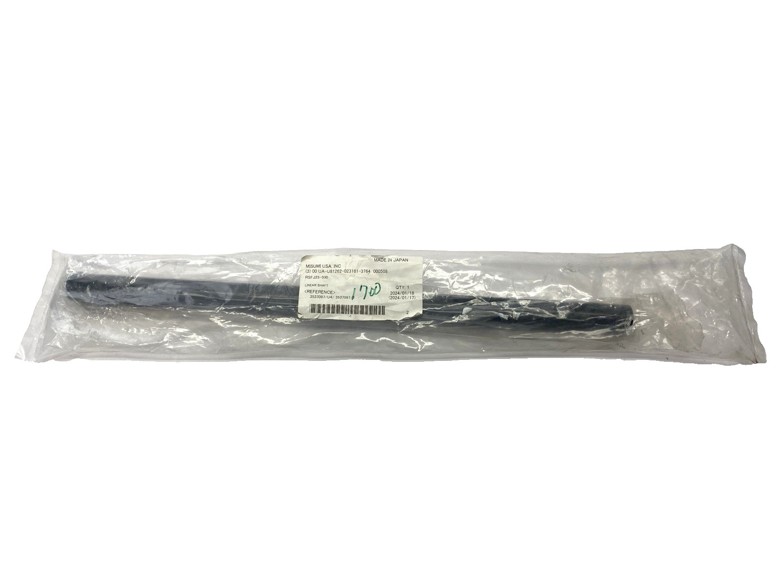 Misumi RSFJ25-500 Linear Shaft 500mm Length 25mm Shaft Diameter