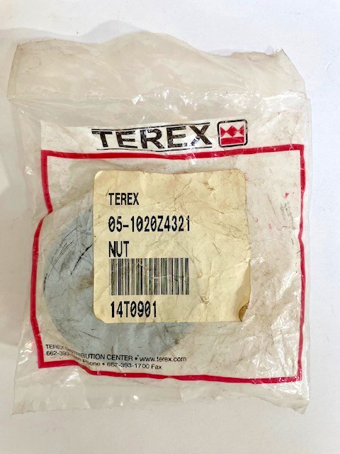 TEREX 05-1020Z4321 NUT OEM TEREX CRANE PARTS