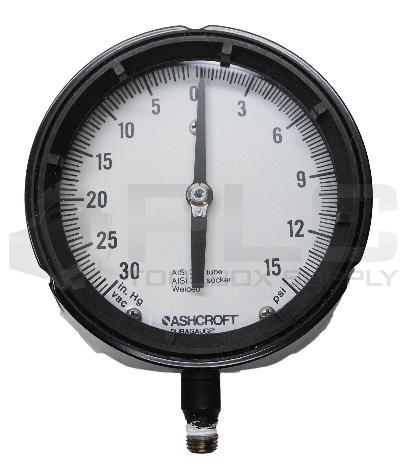 NEW ASHCROFT 45-1279-SS-02L DURAGAUGE 0-30″ 0-15PSI