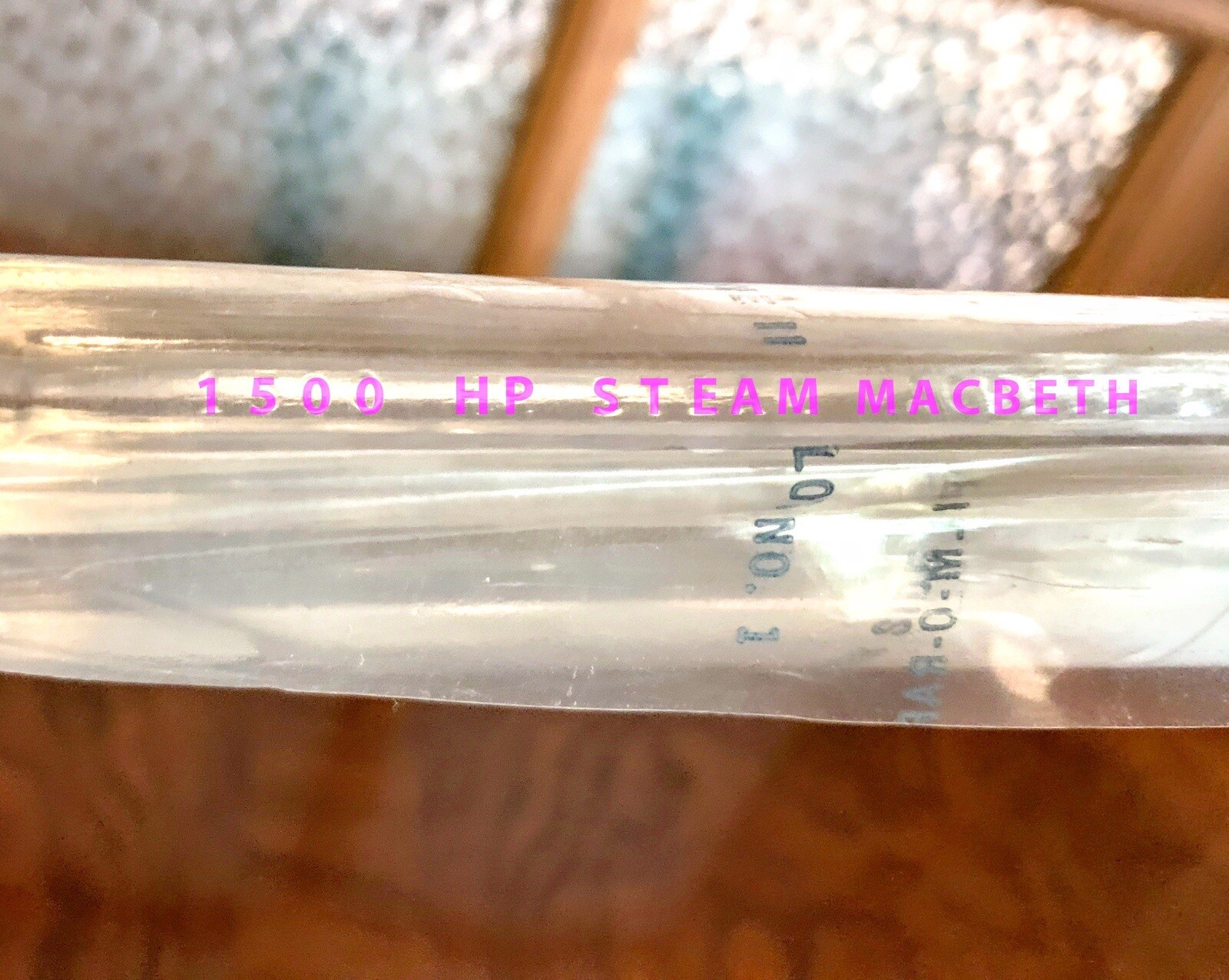 Macbeth Pyrex Plain Gauge Glass A7 High Pressure New Old Stock
