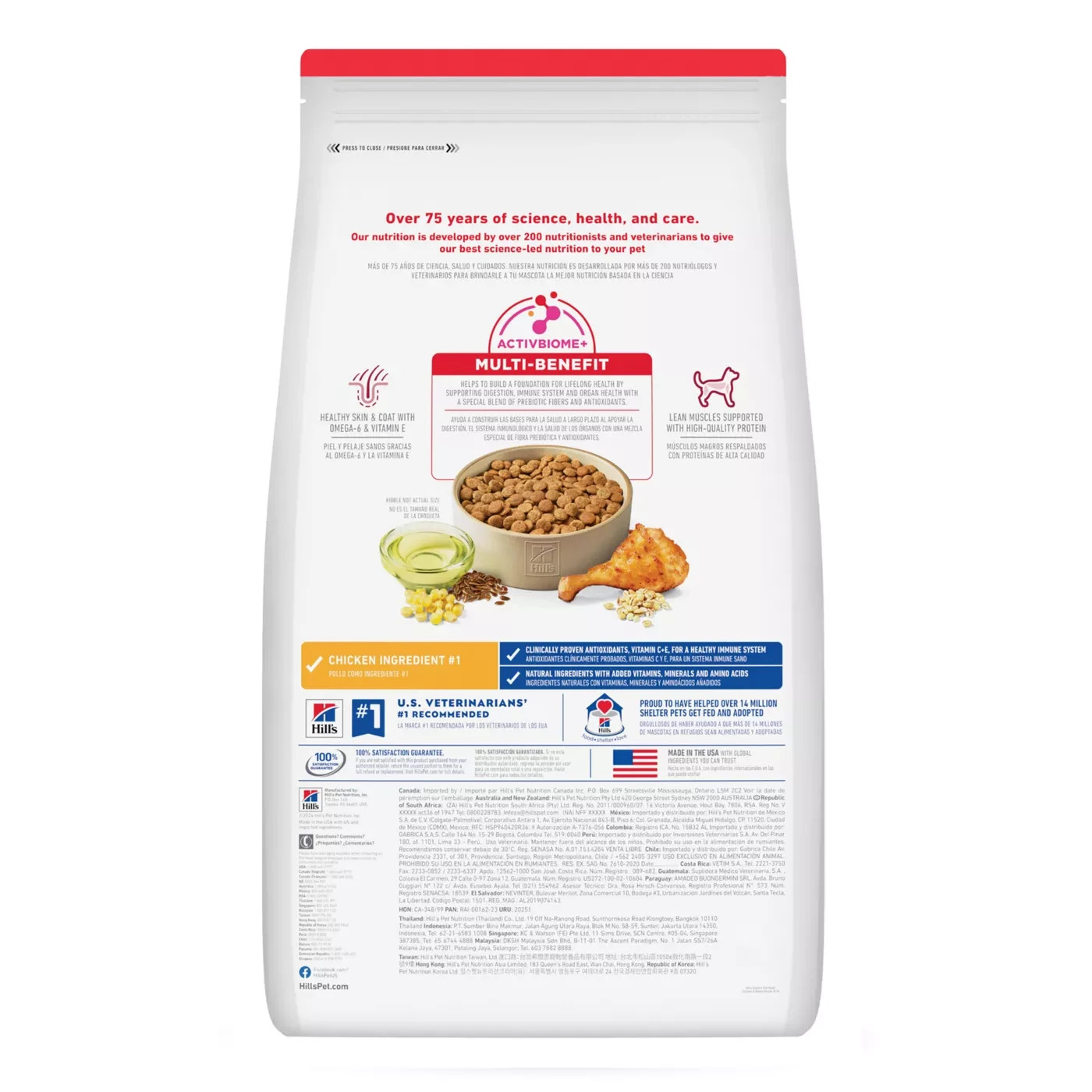 Hill’s Science Diet Adult Dry Dog Food – Chicken & Barley. 45 Lb