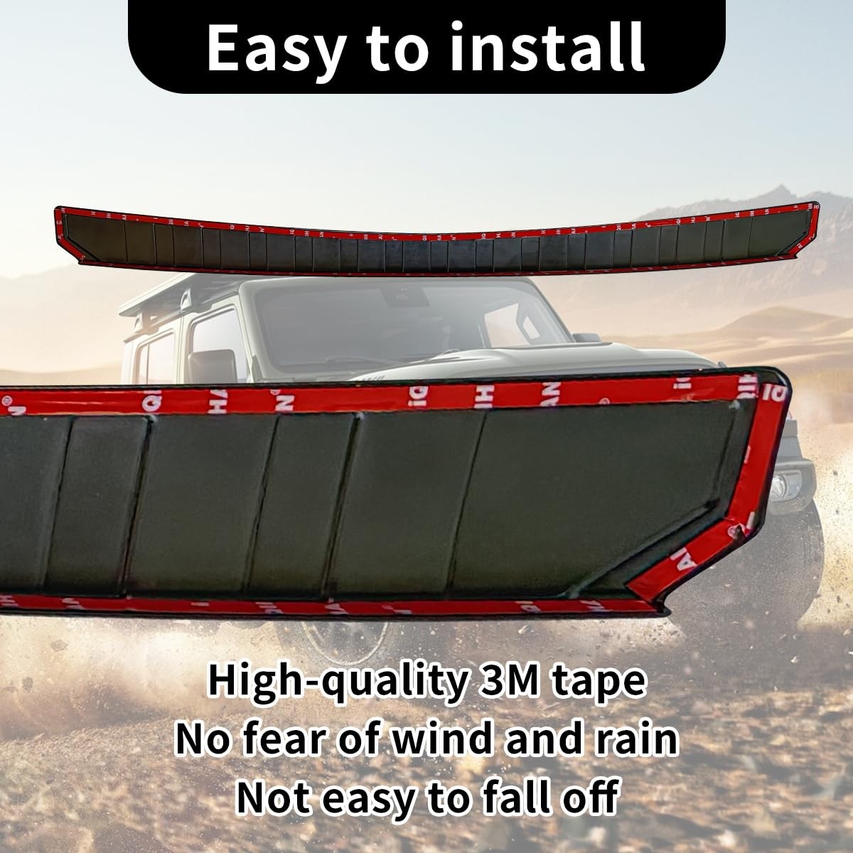 Rear Bumper Protector Guard Scratch Resistant Trunk Door Trim Cover Accessory