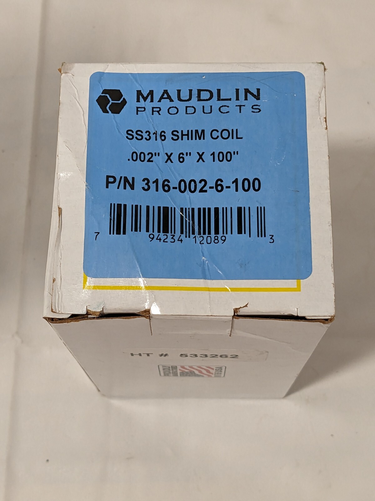 Maudlin Shim Coil .002″ x 6″ x 100″ SS 316 002-6-100