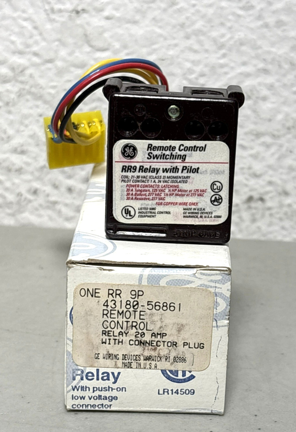 GE General Electric RR9 Relay with Pilot Remote Control Switch – NEW IN BOX
