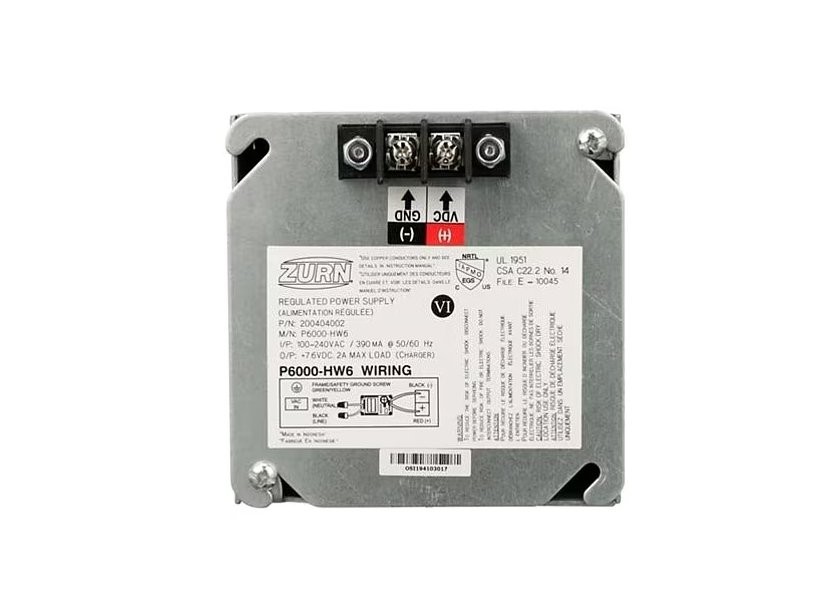 NEW ZURN P6000-HW6 HARDWIRE POWER CONVERTER