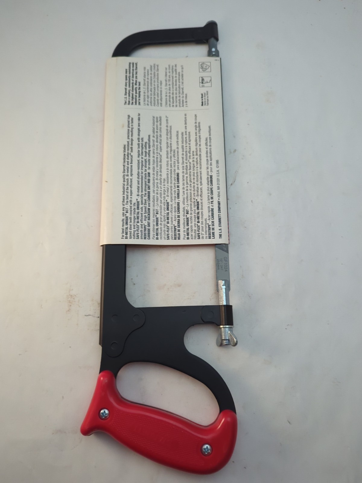 Starrett 10, 12″ Hacksaw Closed Grip Adjustable Frame