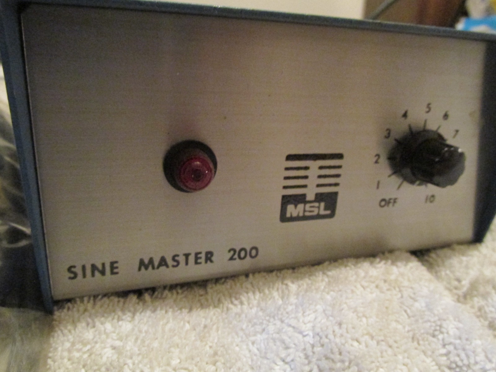 Vintage MSL / Howard Industries Sine Master 200 Variable Speed Control Unit box