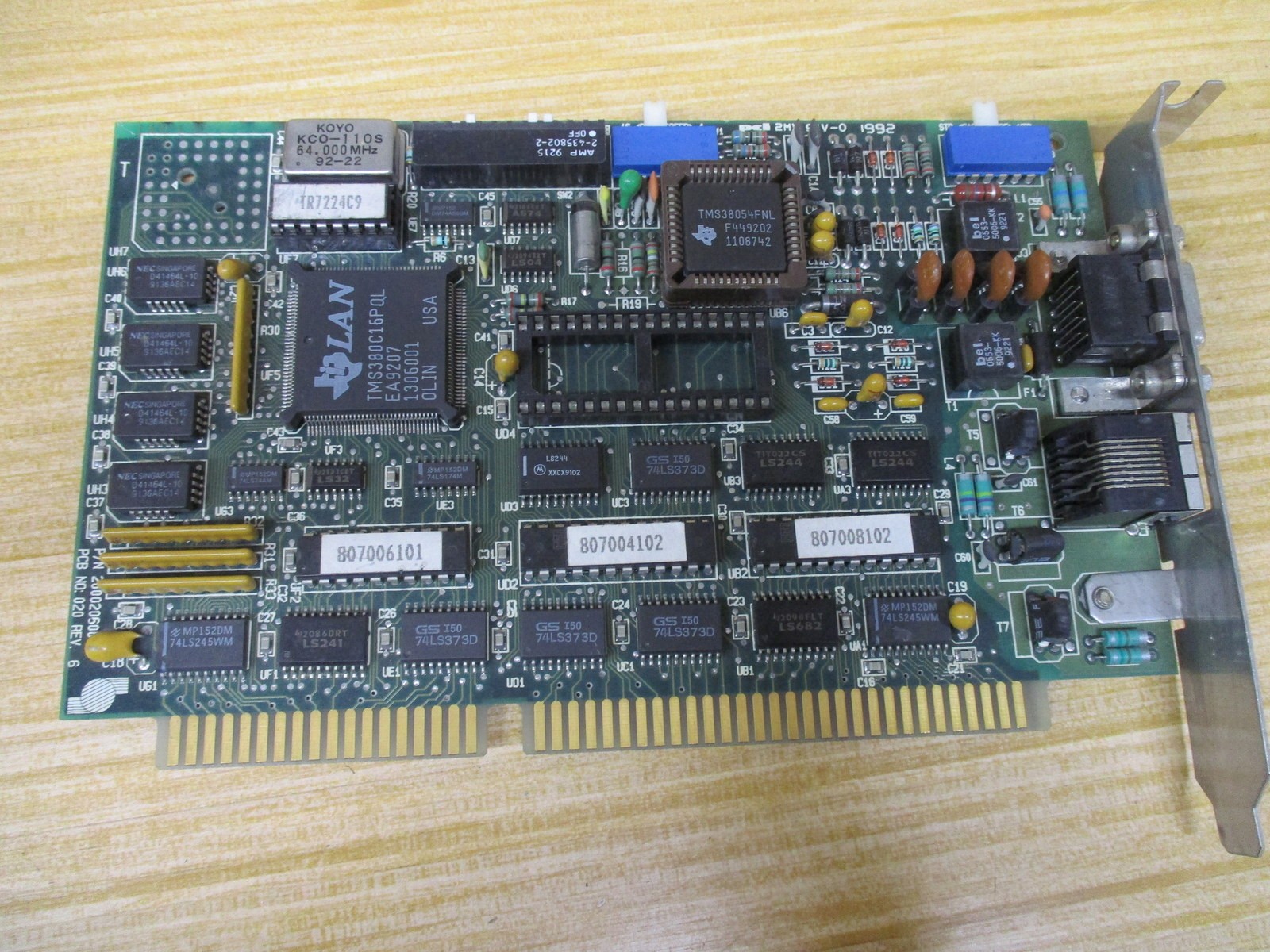 Memorex 770000192 Telex Adapter Card 200020600