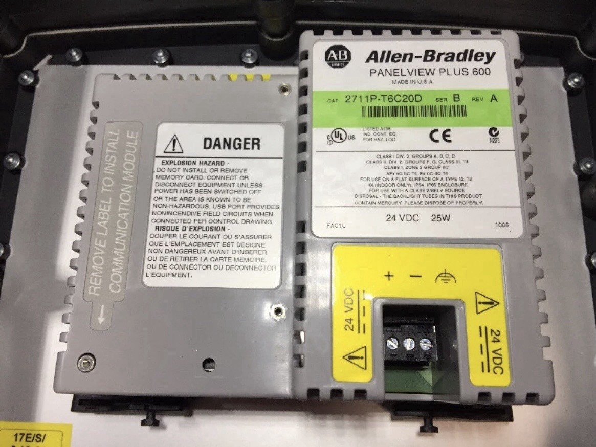 PANEL VIEW PLUS 600, 2711P-T6C20D With Enclosure & EMO SHIPSAMEDAY