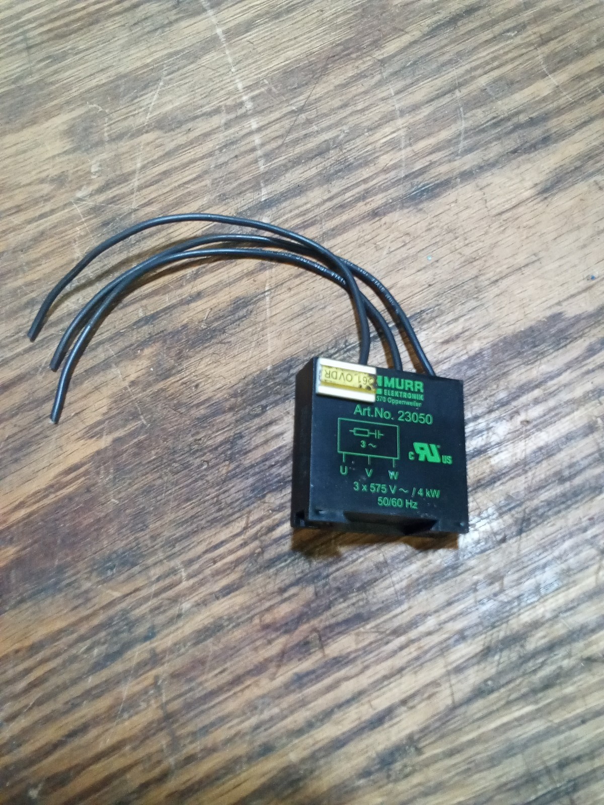 Murr Elektronik 23050 3 Phase RC Motor Surge Supressor