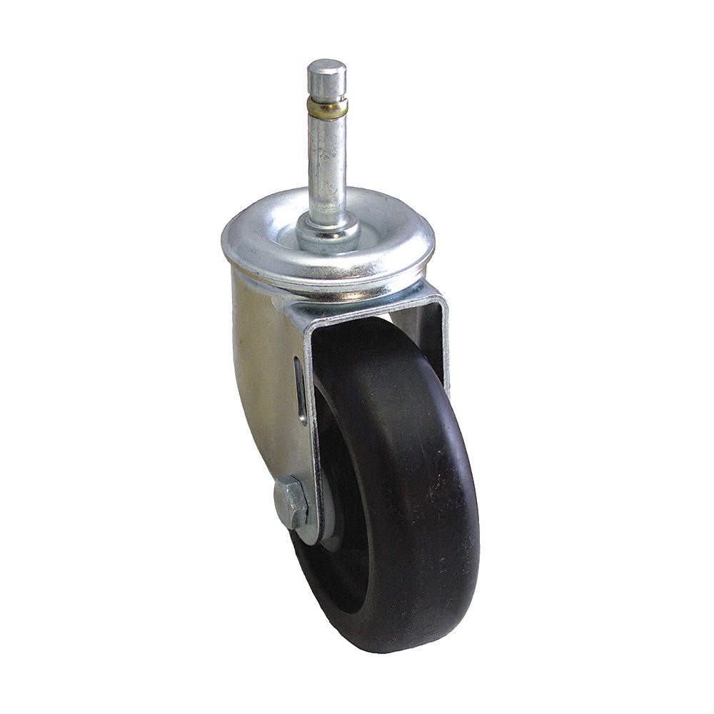 GRAINGER APPROVED P12S-PB035D-SG1 Stem Caster,3 1/2″dia,Polyolefin,230lb 487G43
