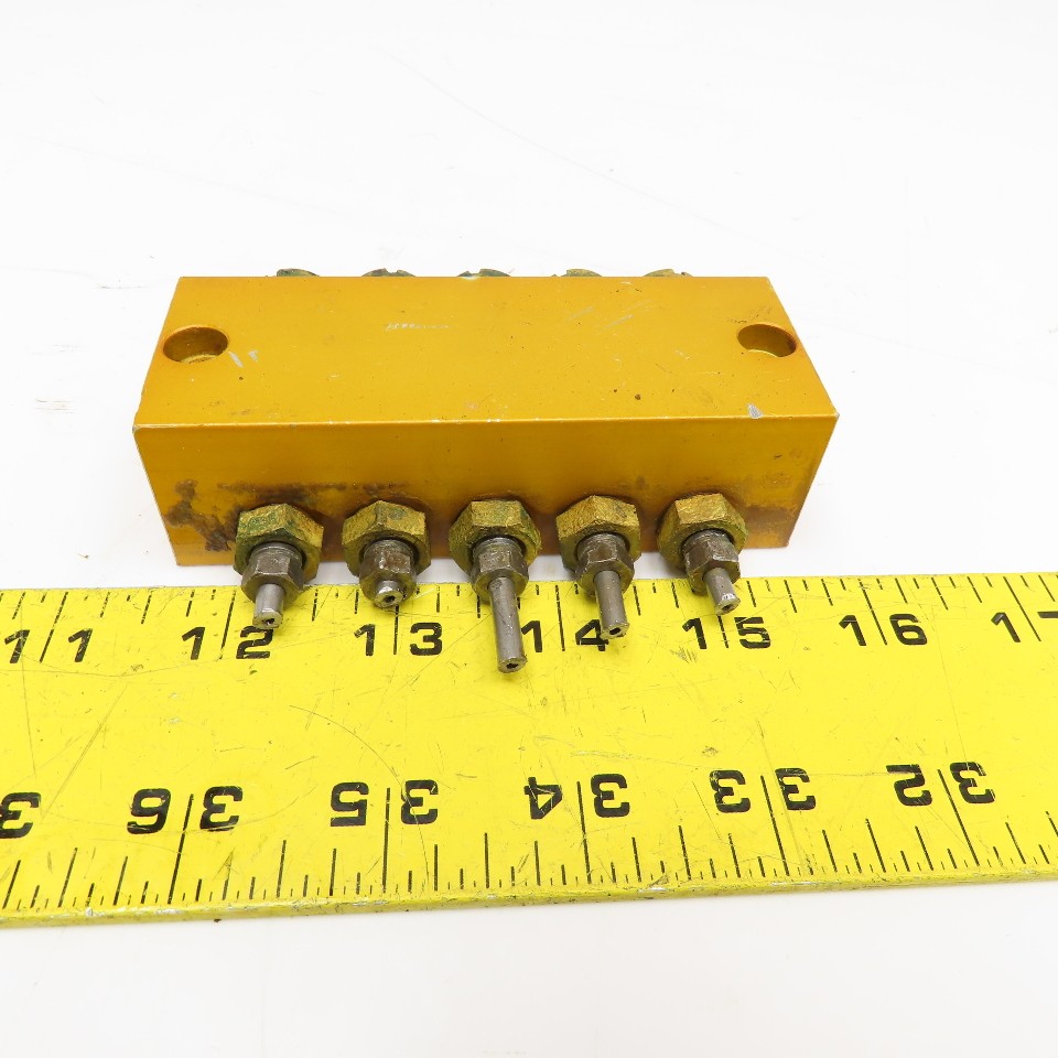 5 Way Lubrication Metering Manifold 1/4″ NPT